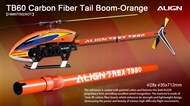 TB60 Carbon Fiber Tail Boom - Orange