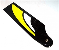 SAB 115mm Carbon Fiber Tail Blade (Black/yellow) Goblin 700