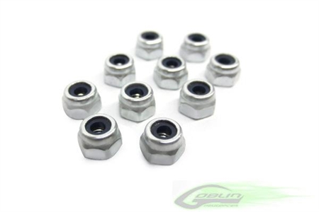 Metric Hex Nylon Nuts M3 H4 (10pcs)