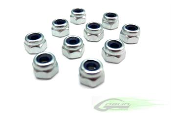 Metric Hex Nylon Nuts M4  H5 (10pcs)