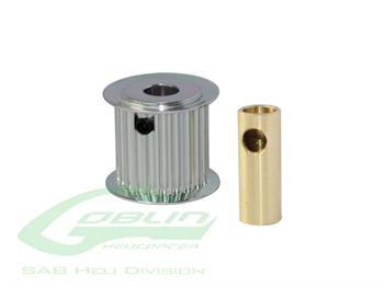 Aluminum Motor Pulley 24T (for 6/8mm motor shaft) - Goblin 770/Goblin 700 Competition