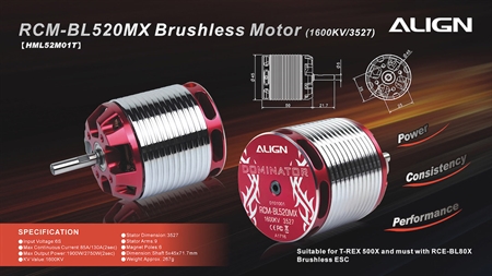 520MX Brushless Motor(1600KV/3527)