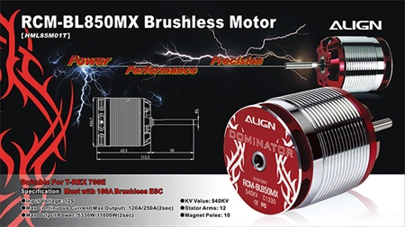 850MX Brushless Motor(540KV)