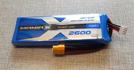 ManiaX 11.1V 2600mAh 45C Lipo Battery Pack