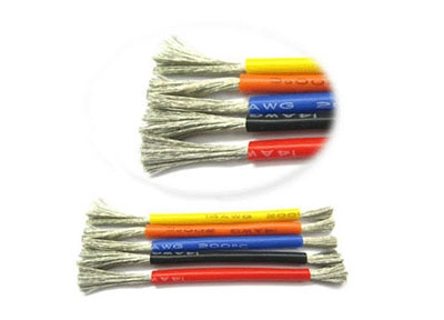 Blue Silicone wire 12AWG 0.08*1946*5.6mm - (½ m.)