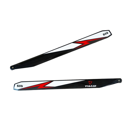 VULCAN ROTORS Precision Main Rotor Blades 600mm (RED)