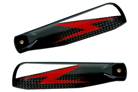 VULCAN ROTORS Precision Tail Rotor Blades 105mm (RED)